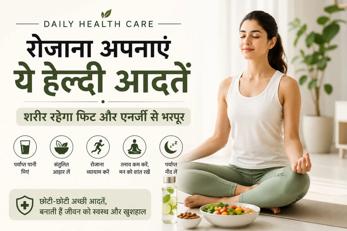 Daily Health Care: रोजाना अपनाएं ये हेल्दी आदतें, शरीर रहेगा फिट और एनर्जी से भरपूर
