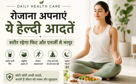 Daily Health Care: रोजाना अपनाएं ये हेल्दी आदतें, शरीर रहेगा फिट और एनर्जी से भरपूर